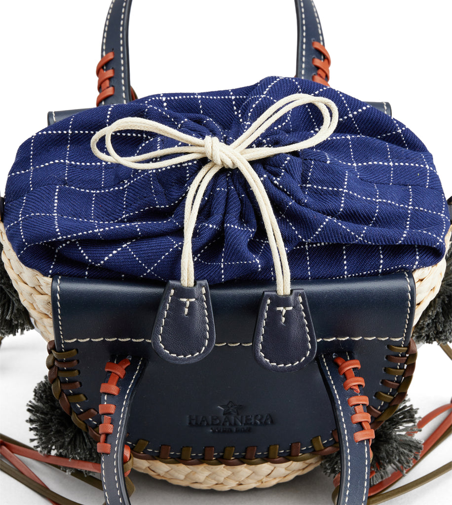 aRossGirl🤍CubaLab Habanera Navy Small Basket Bag