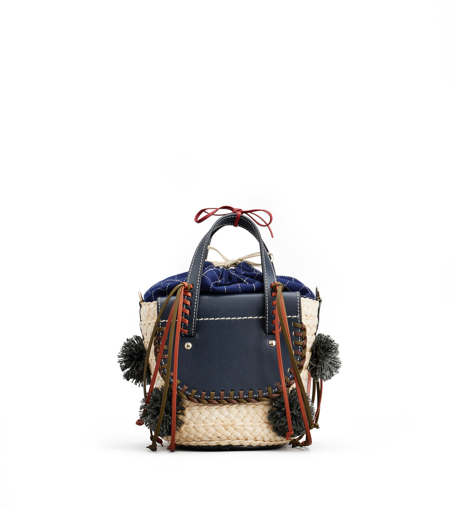 aRossGirl🤍CubaLab Habanera Navy Small Basket Bag